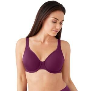 Wacoal High Standards Underwire Support Bra Burgundy, 855352 NWT, size 34D